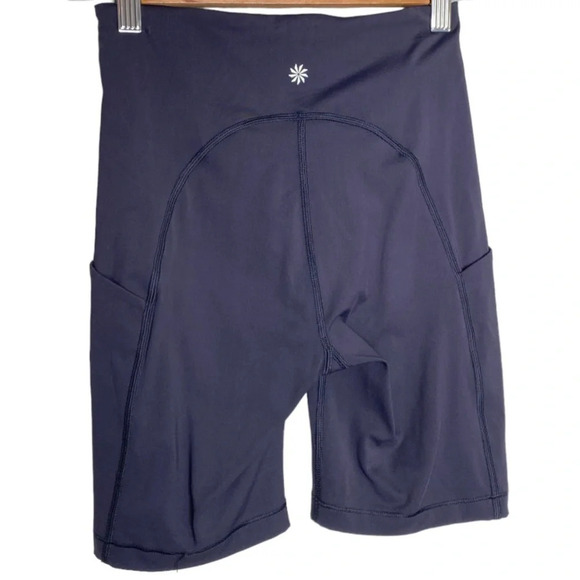 Athleta Black High Rise Ultimate Stash Pocket 7" Short Size XS - Picture 10 of 12